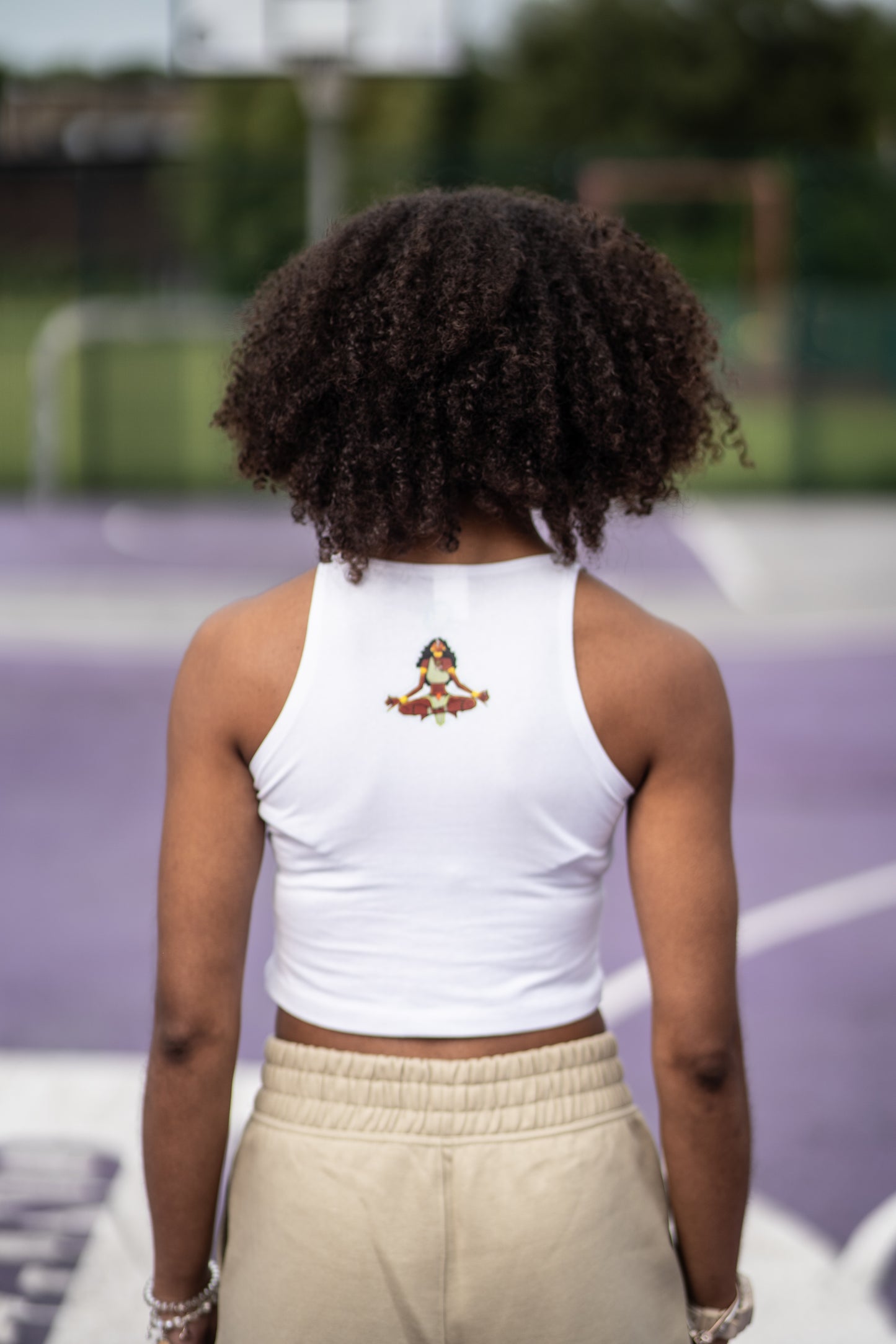 White crop top