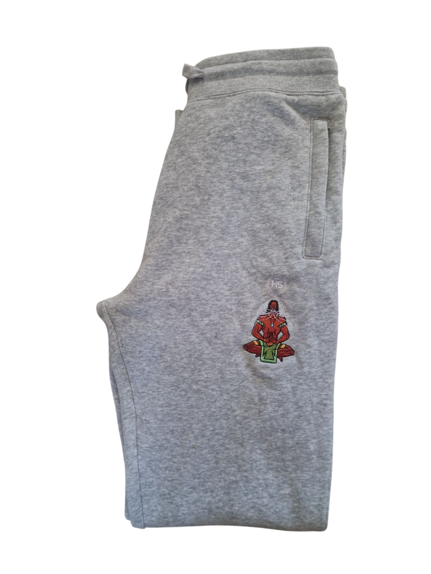 Breathwork embroided Male artwork tracksuit bottom