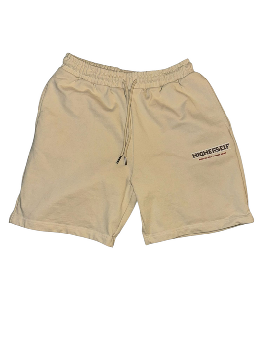 Breath deep unisex shorts (sand colour)