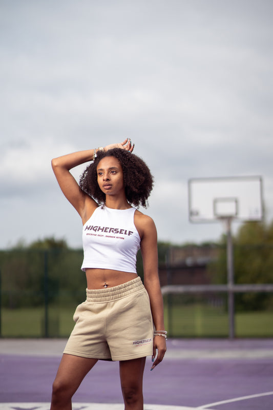 White crop top